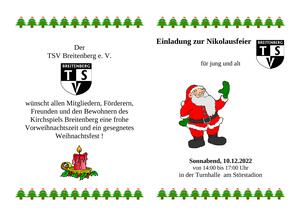 Nikolausfeier für Kinder bis 12 Jahren