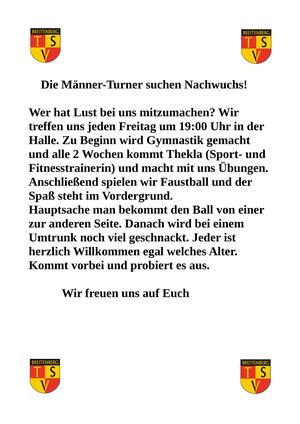 Männer Turner
