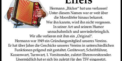 Nachruf Hermann Eifels